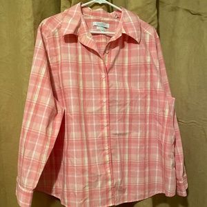 Fox Croft for Appleseeds 20W pink plaid button